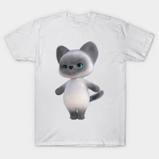 Blue Seameses Kitten T-Shirt